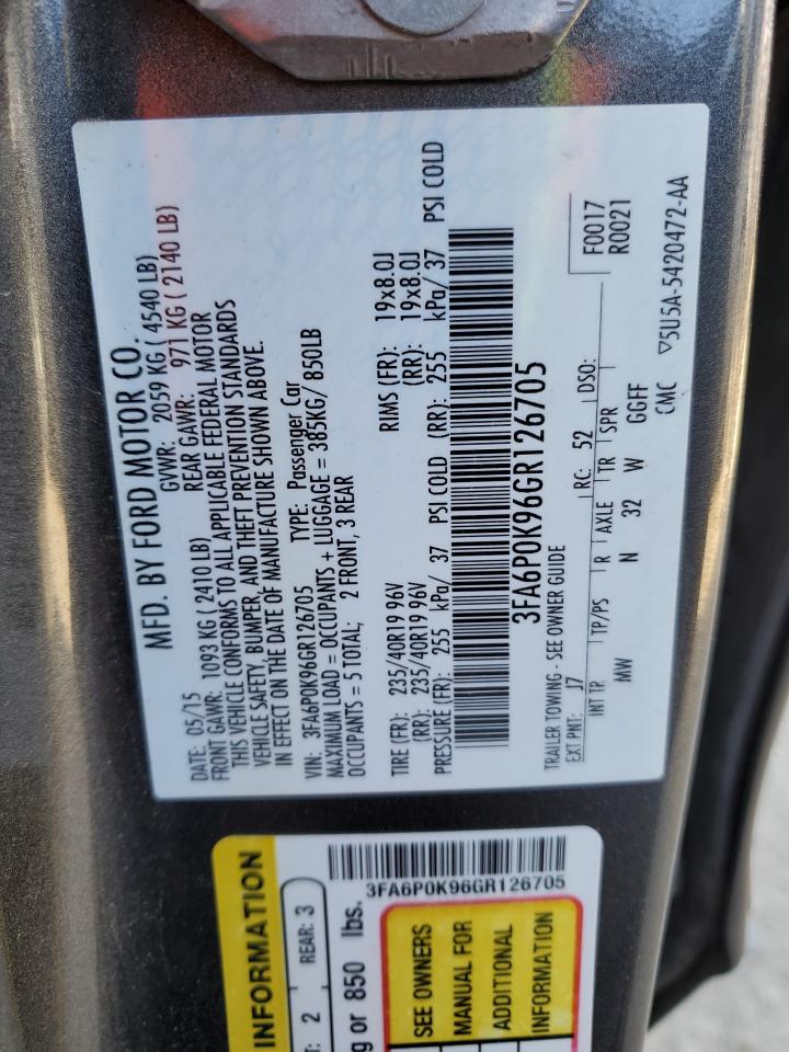 2016 FORD FUSION TITANIUM photo 12