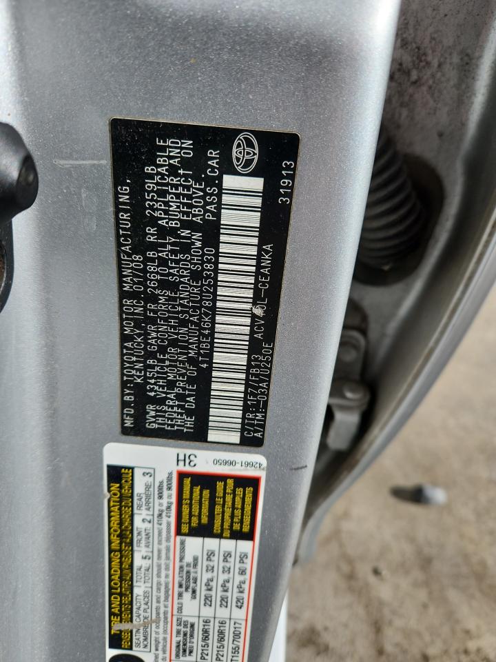 2008 TOYOTA CAMRY LE photo 25