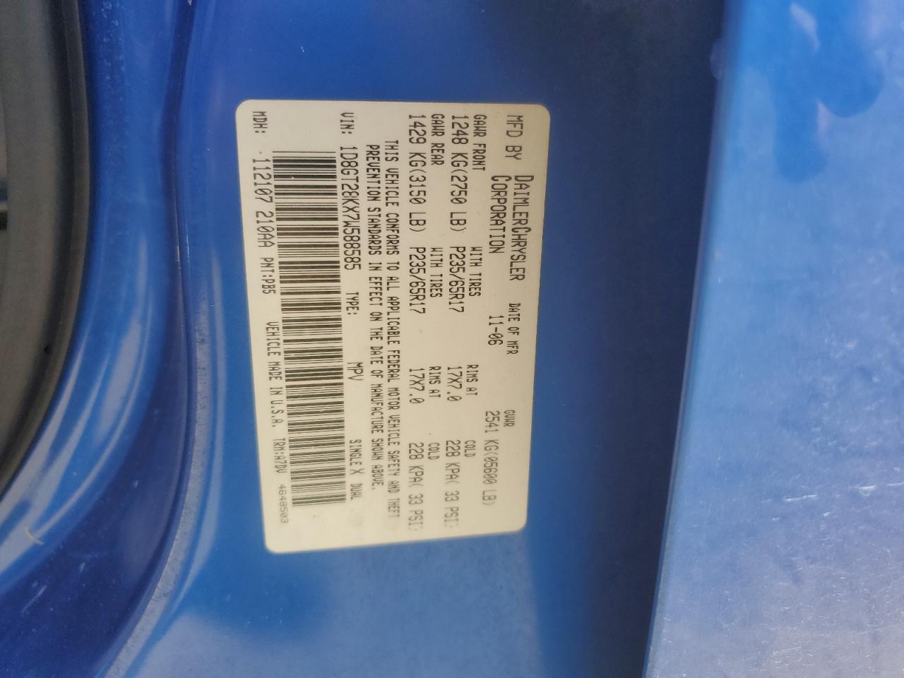 2007 DODGE NITRO SXT photo 27