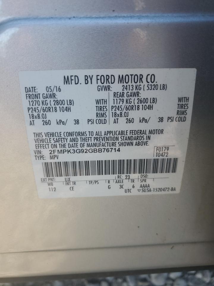 2016 FORD EDGE photo 25