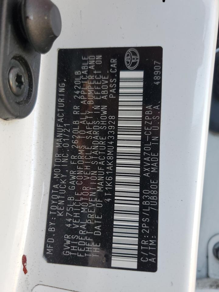 2021 TOYOTA CAMRY XSE photo 23