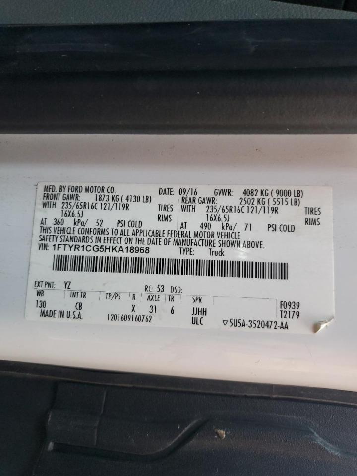 2017 FORD TRANSIT DELIVERY VAN photo 49