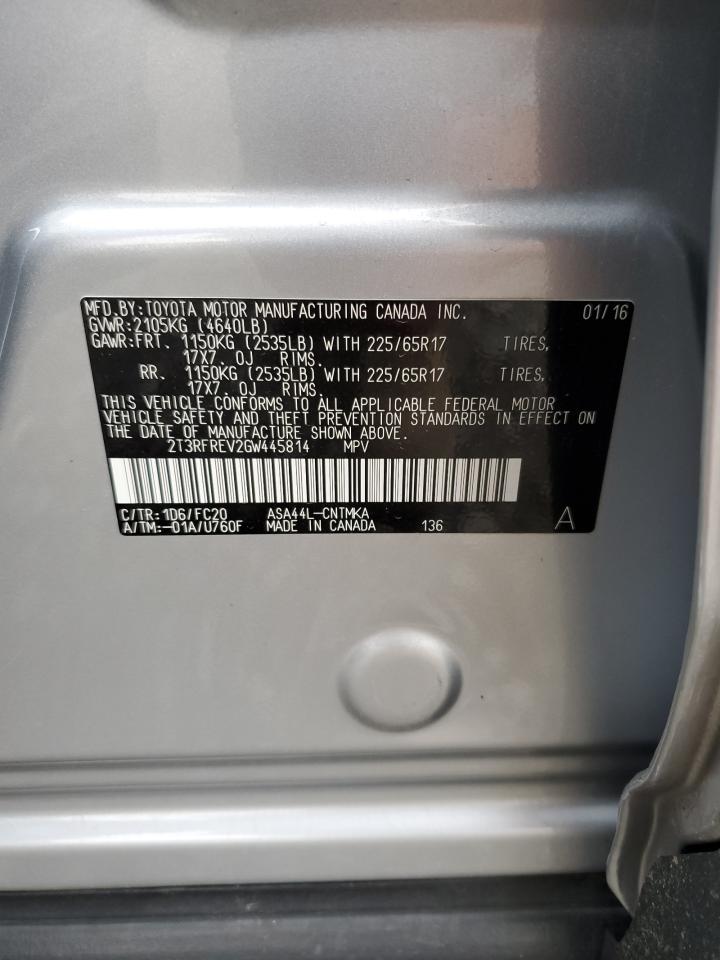 2016 TOYOTA RAV4 XLE photo 13