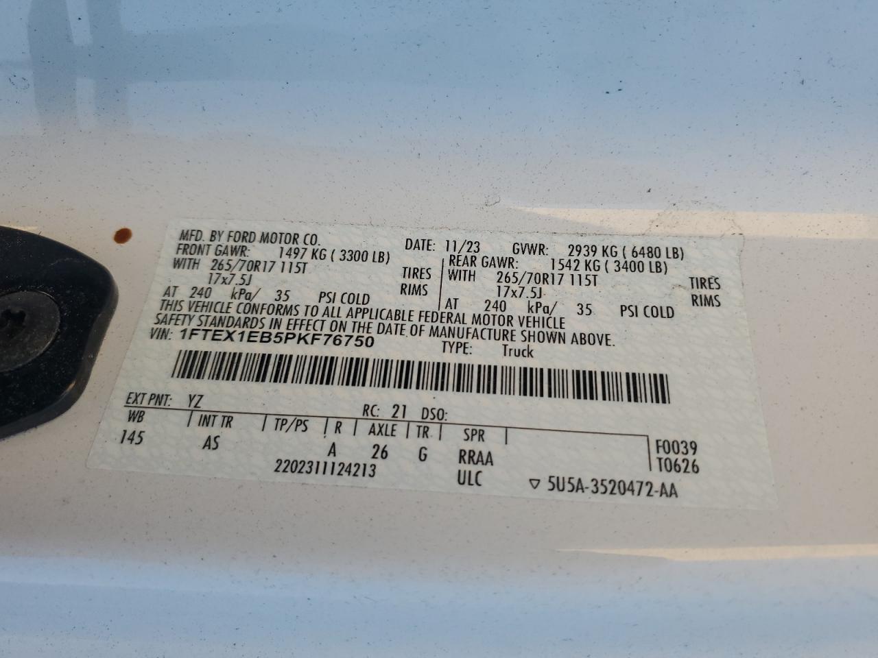 2023 FORD F150 SUPER CAB photo 37