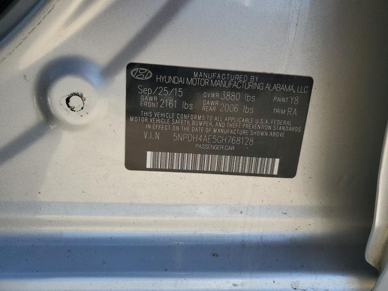 2016 HYUNDAI ELANTRA SE photo 12