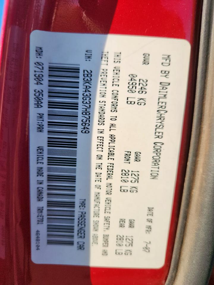 2007 DODGE CHARGER SE photo 23