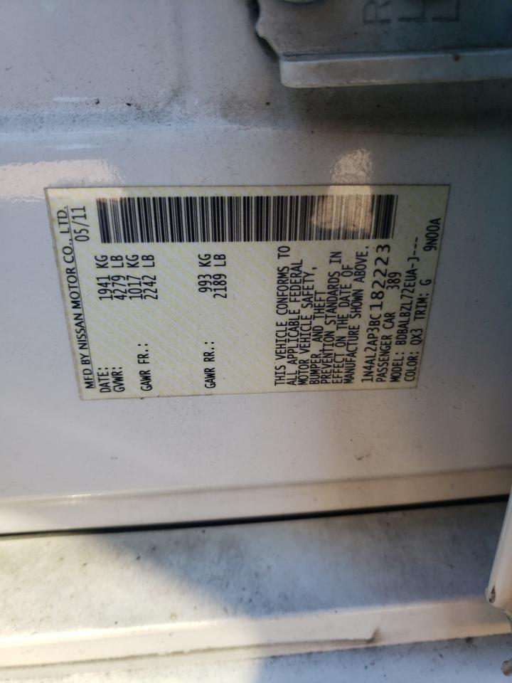 2011 NISSAN ALTIMA BASE photo 12