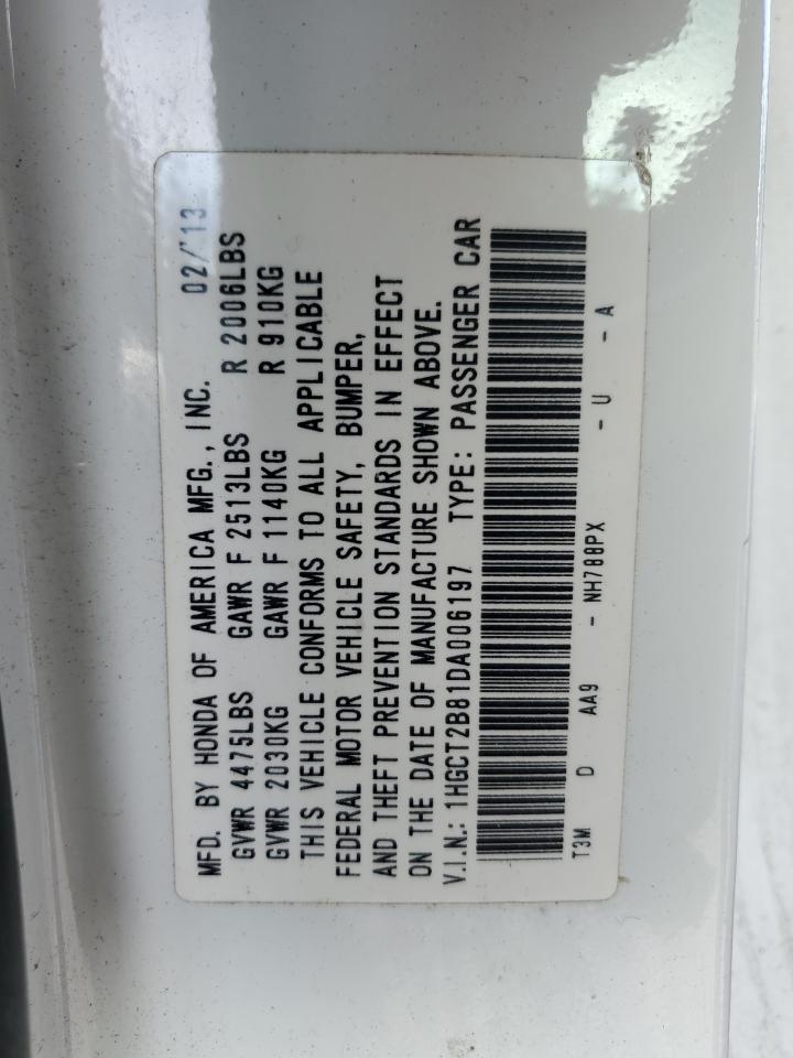 2013 HONDA ACCORD EXL photo 13