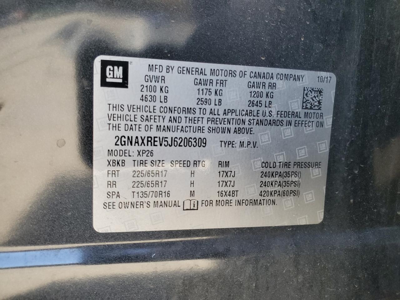 2018 CHEVROLET EQUINOX LS photo 25