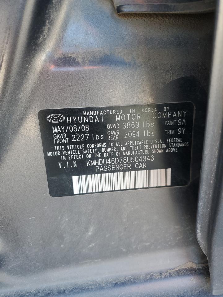 2008 HYUNDAI ELANTRA GLS photo 13