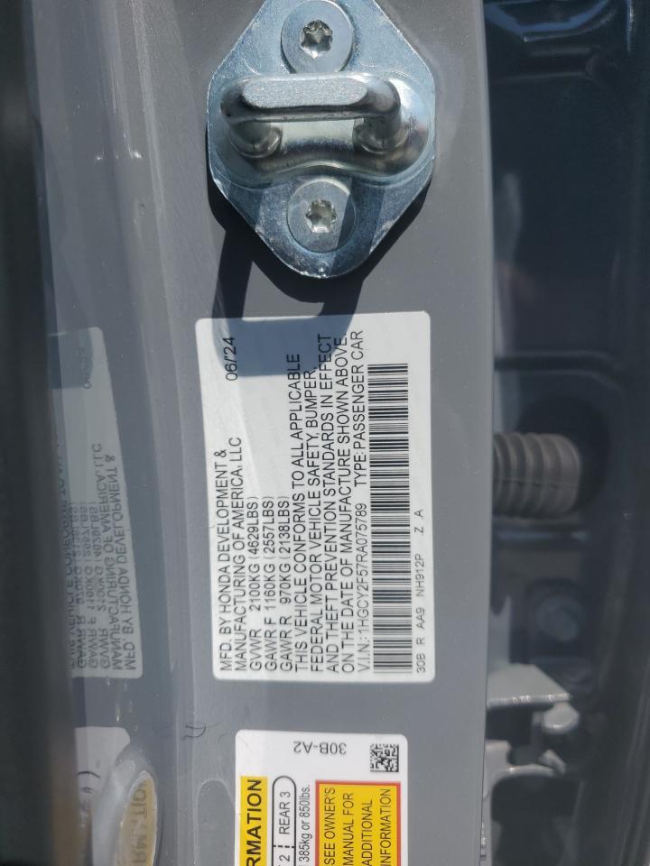 2024 HONDA ACCORD HYBRID SPORT photo 12