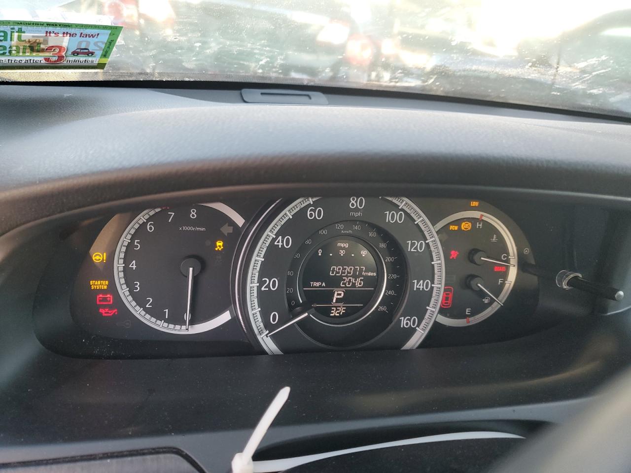 2014 HONDA ACCORD photo 9