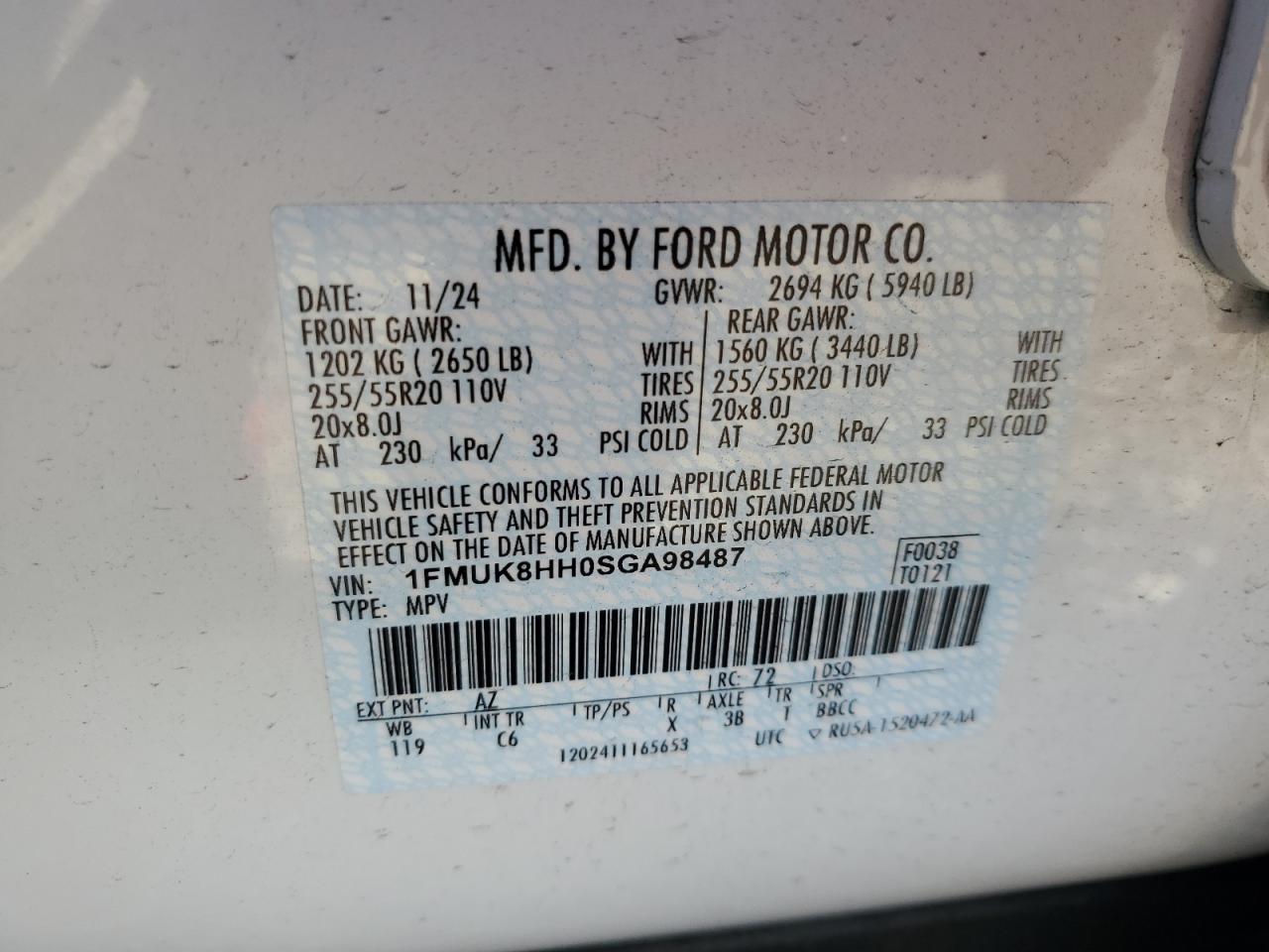 2025 FORD EXPLORER PLATINUM photo 13