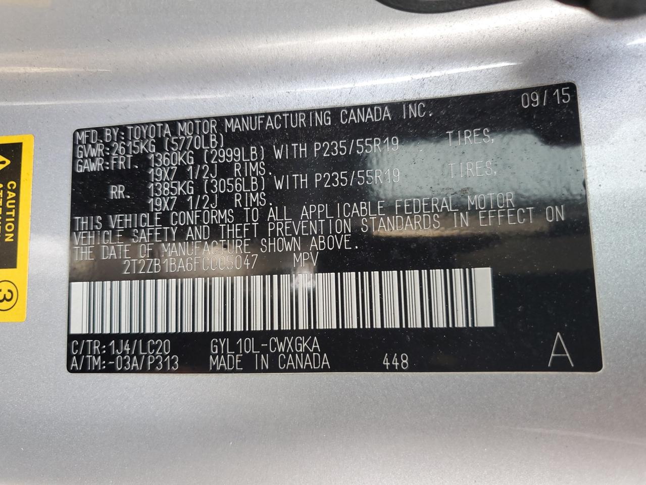 2015 LEXUS RX 450H photo 13