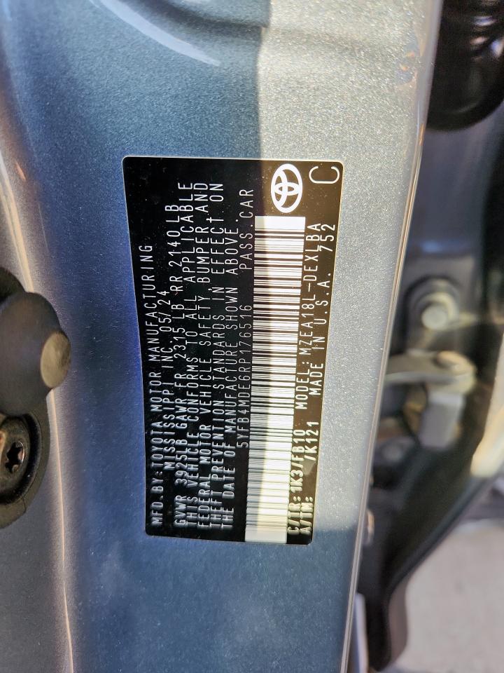 2024 TOYOTA COROLLA LE photo 12