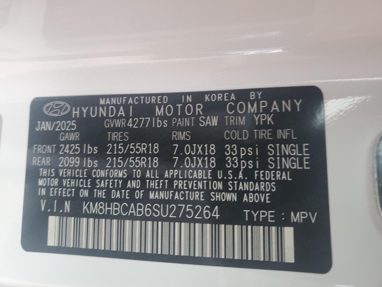 2025 HYUNDAI KONA SEL photo 14