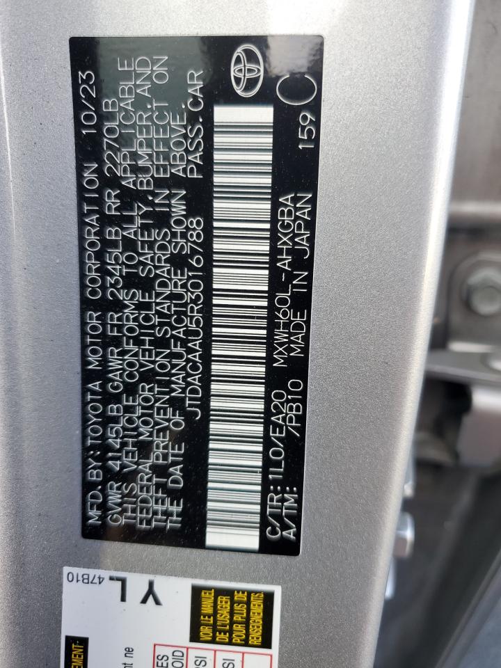 2024 TOYOTA PRIUS LE photo 23