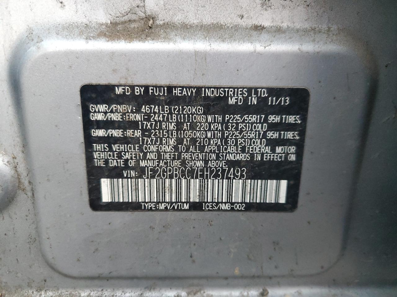 2014 SUBARU XV CROSSTREK photo 14