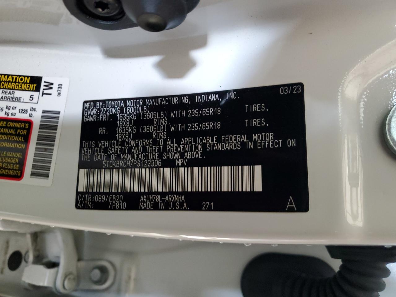 2023 TOYOTA HIGHLANDER HYBRID XLE photo 25