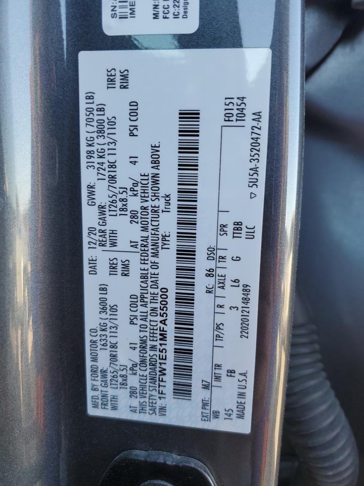 2021 FORD F150 SUPERCREW photo 12