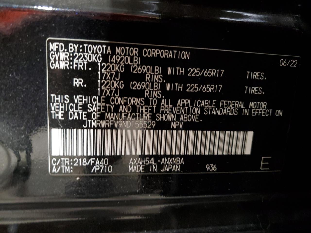 2022 TOYOTA RAV4 XLE photo 7