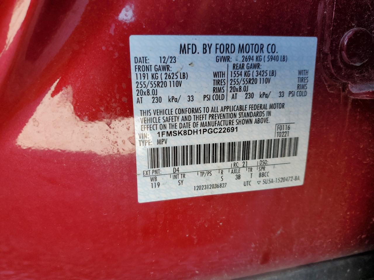 2023 FORD EXPLORER XLT photo 13