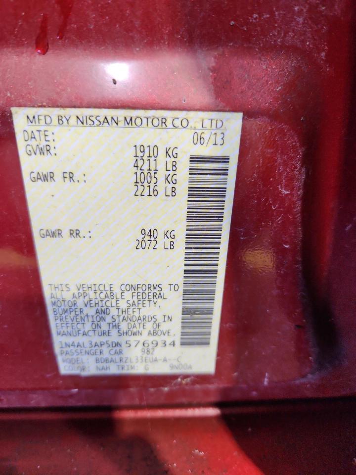 2013 NISSAN ALTIMA 2.5 photo 23