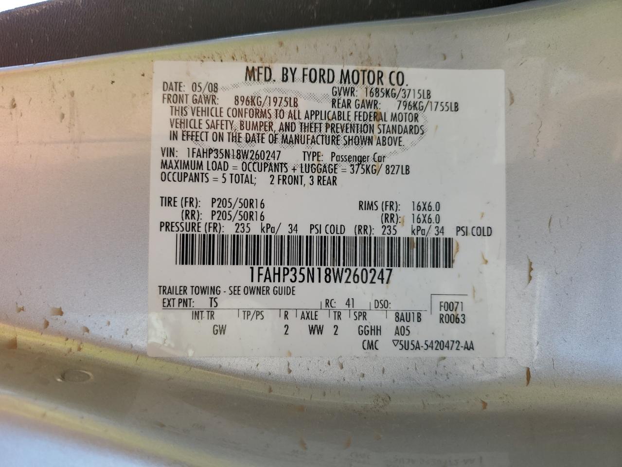 2008 FORD FOCUS SE photo 25
