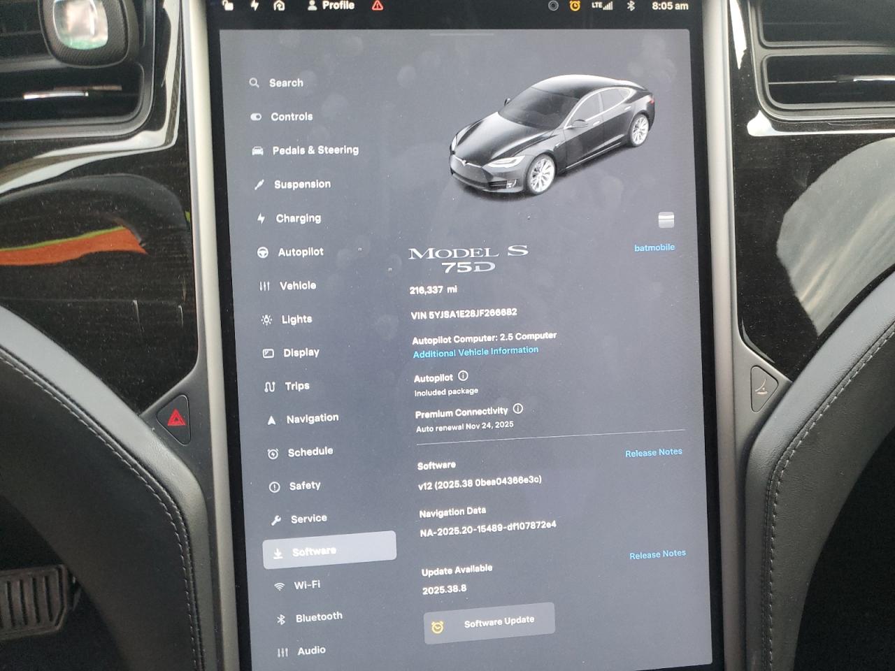 2018 TESLA MODEL S photo 9