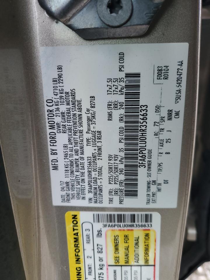 2017 FORD FUSION SE HYBRID photo 12