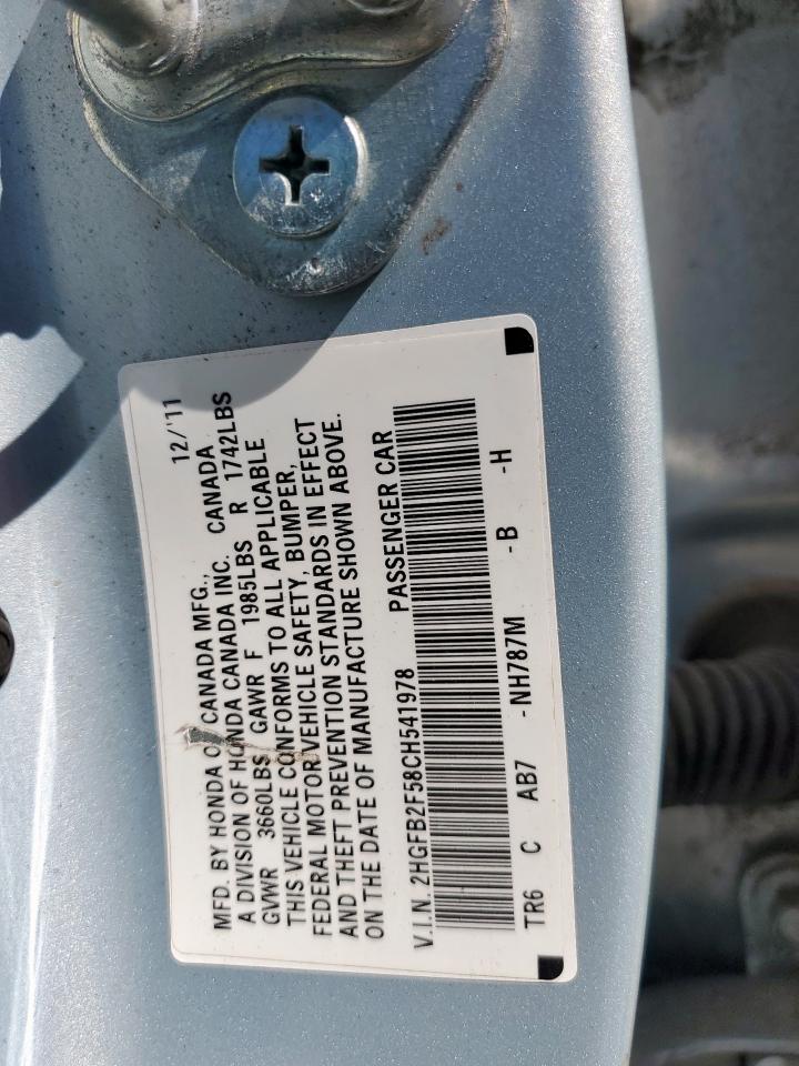 2012 HONDA CIVIC LX photo 37
