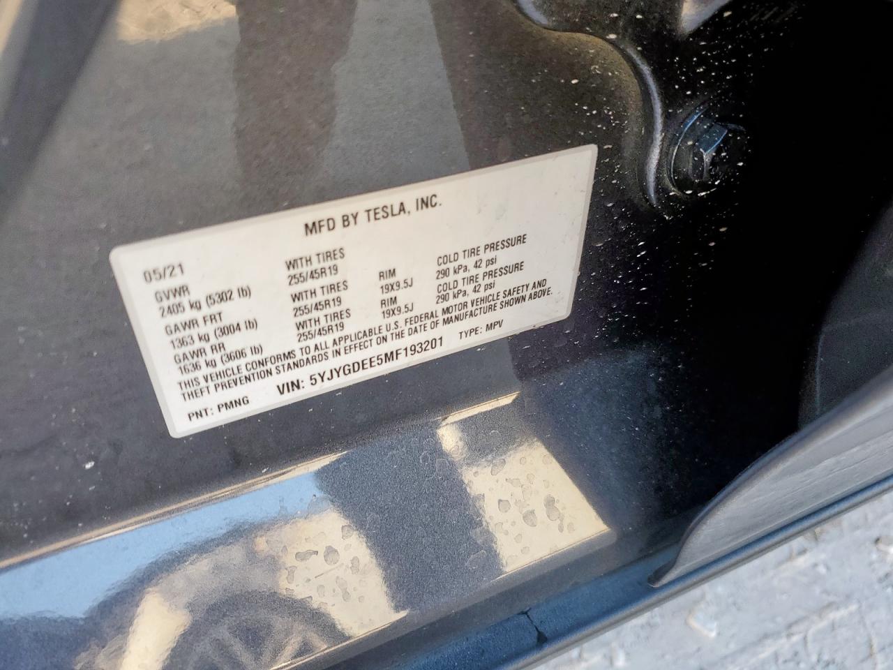 2021 TESLA MODEL Y photo 23