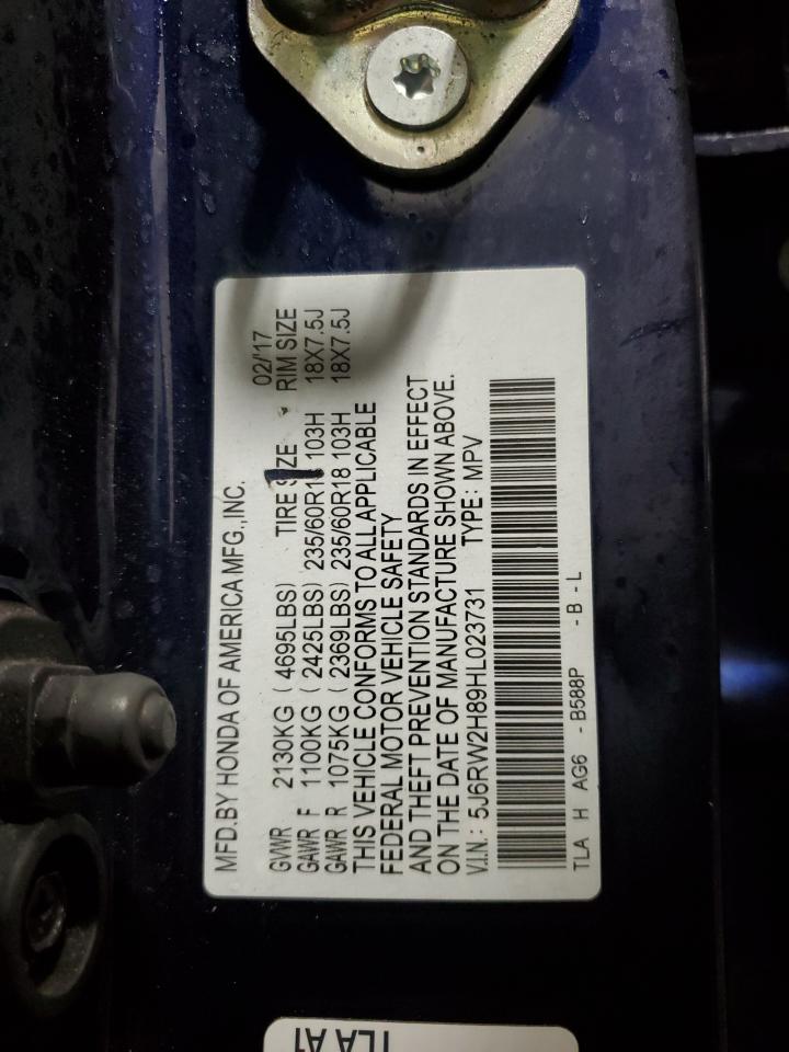 2017 HONDA CR-V EXL photo 14