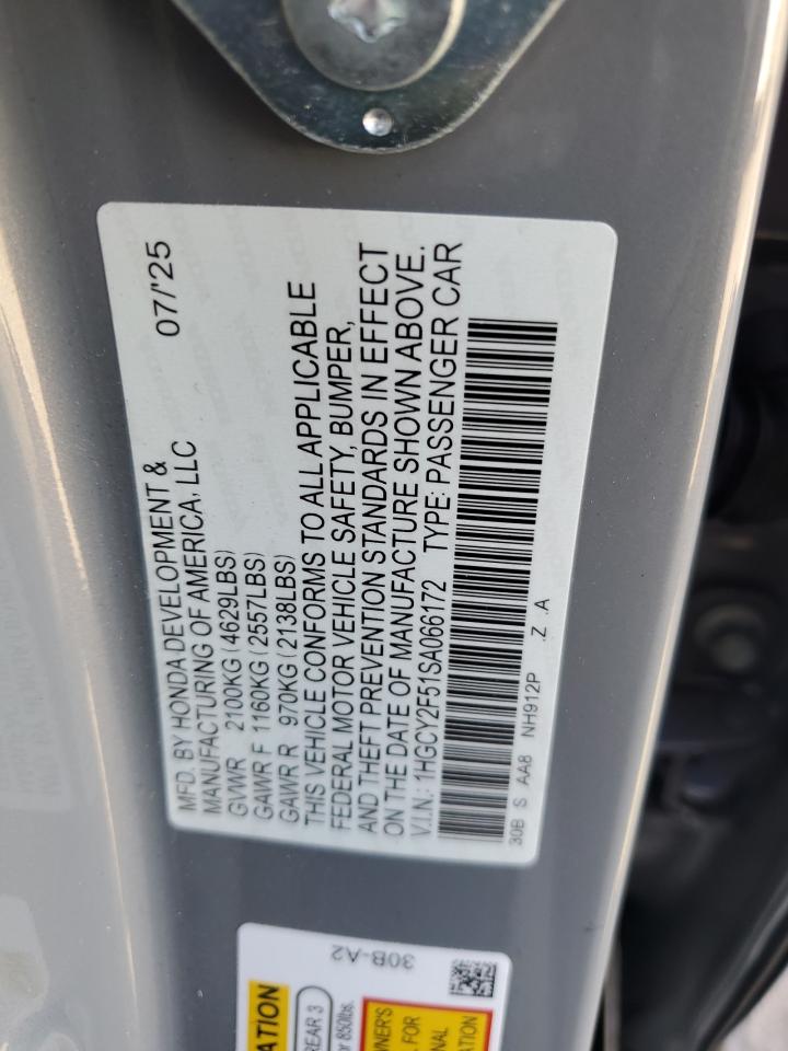 2025 HONDA ACCORD HYBRID SPORT photo 12