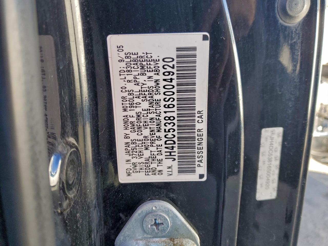 2006 ACURA RSX photo 23