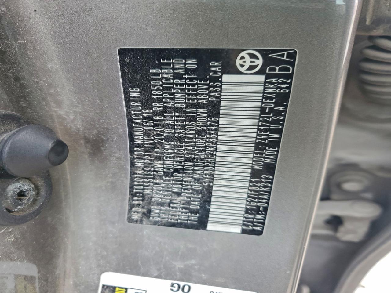 2019 TOYOTA COROLLA LE photo 34