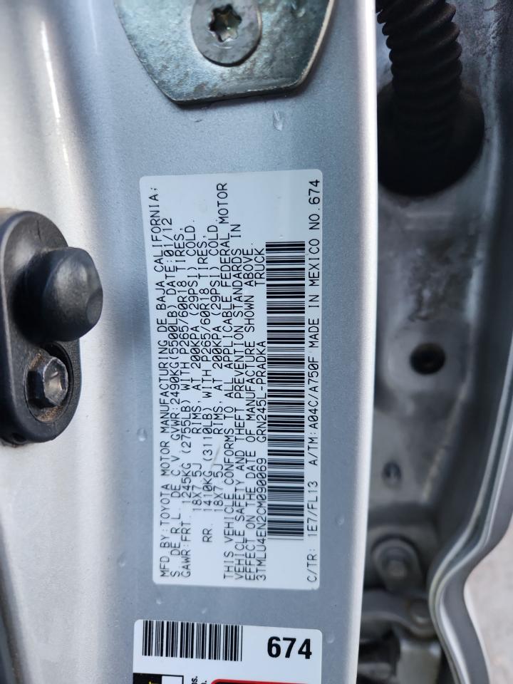 2012 TOYOTA TACOMA V6 photo 12