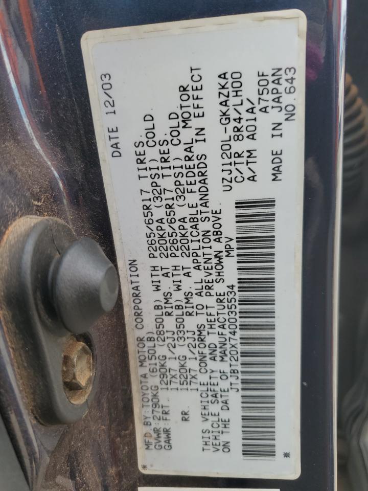 2004 LEXUS GX 470 photo 14