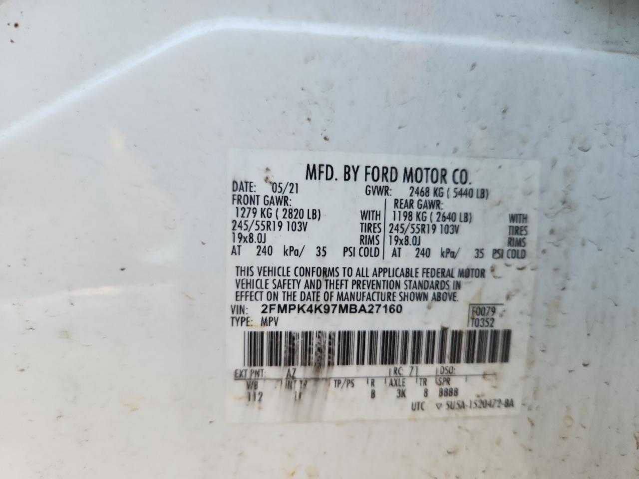 2021 FORD EDGE TITANIUM photo 27