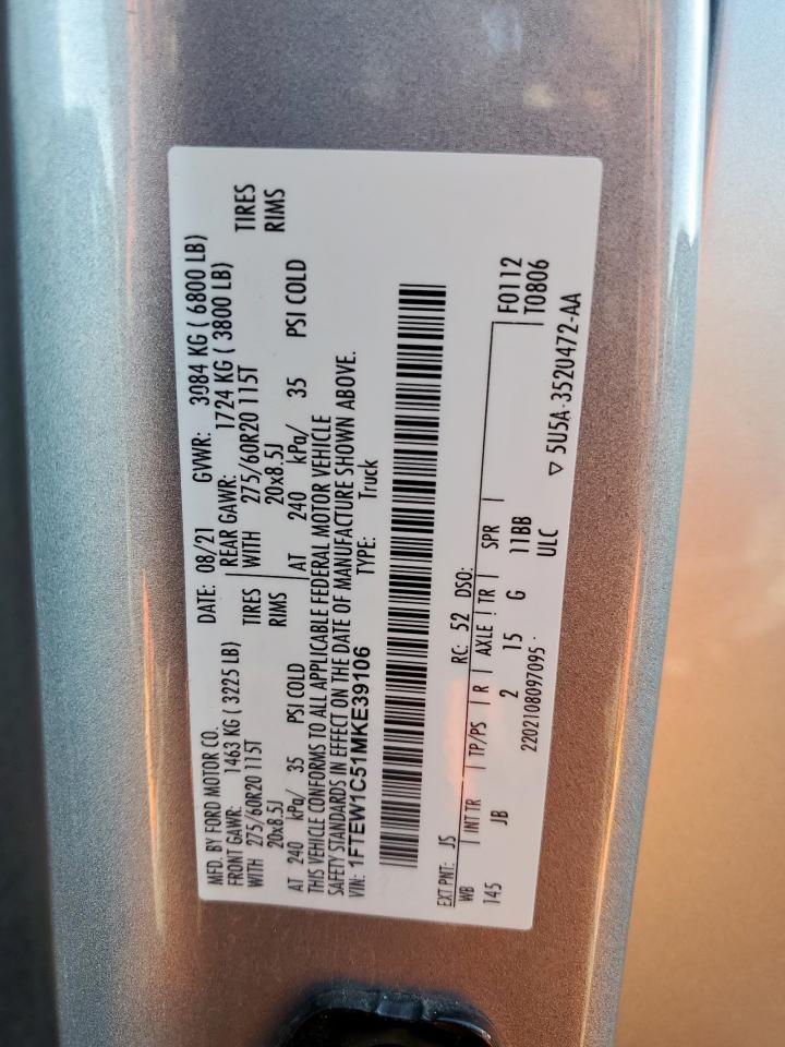 2021 FORD F150 SUPERCREW photo 23