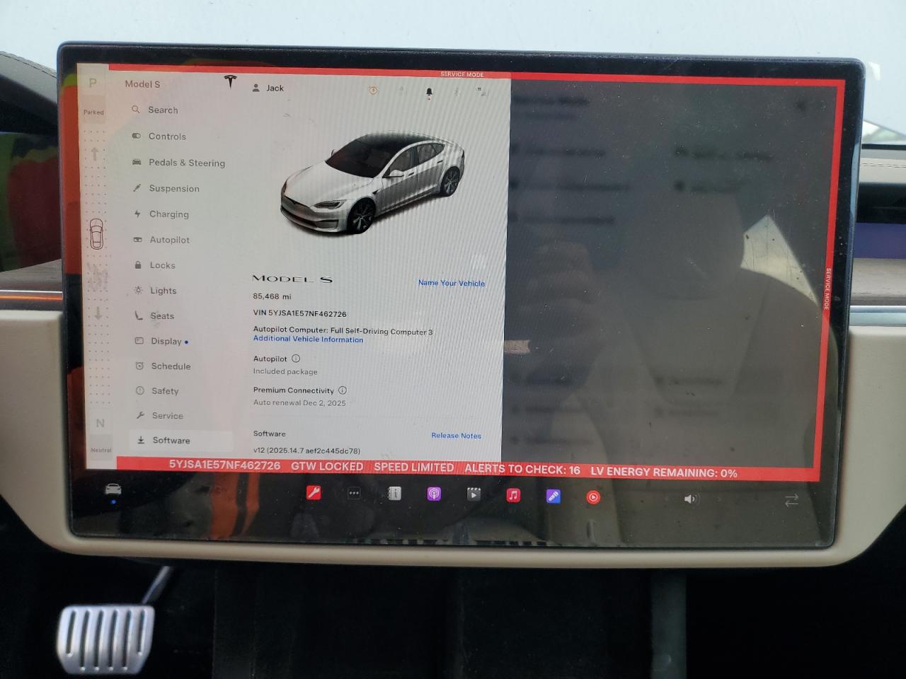 2022 TESLA MODEL S photo 9