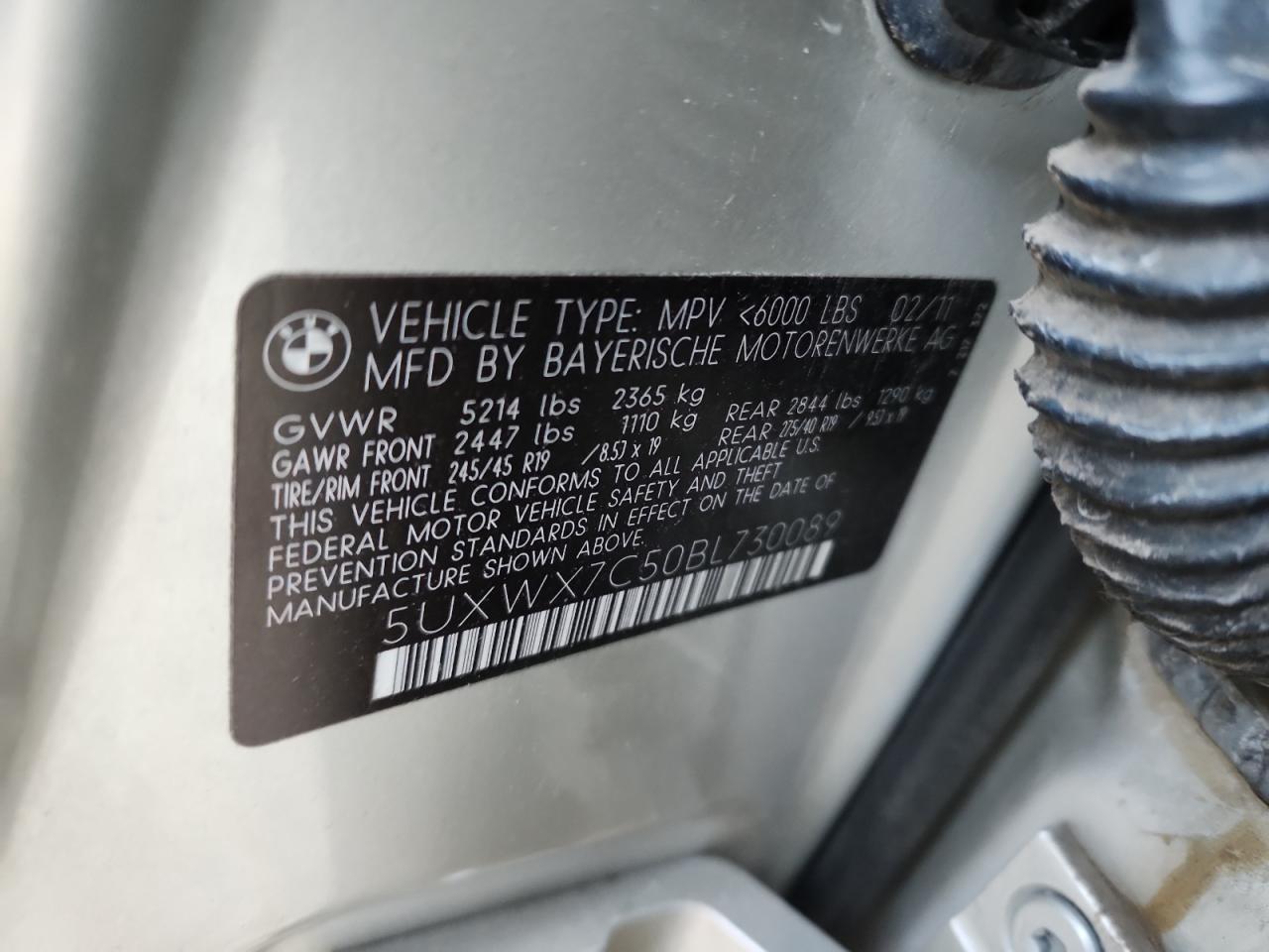 2011 BMW X3 XDRIVE35I photo 25