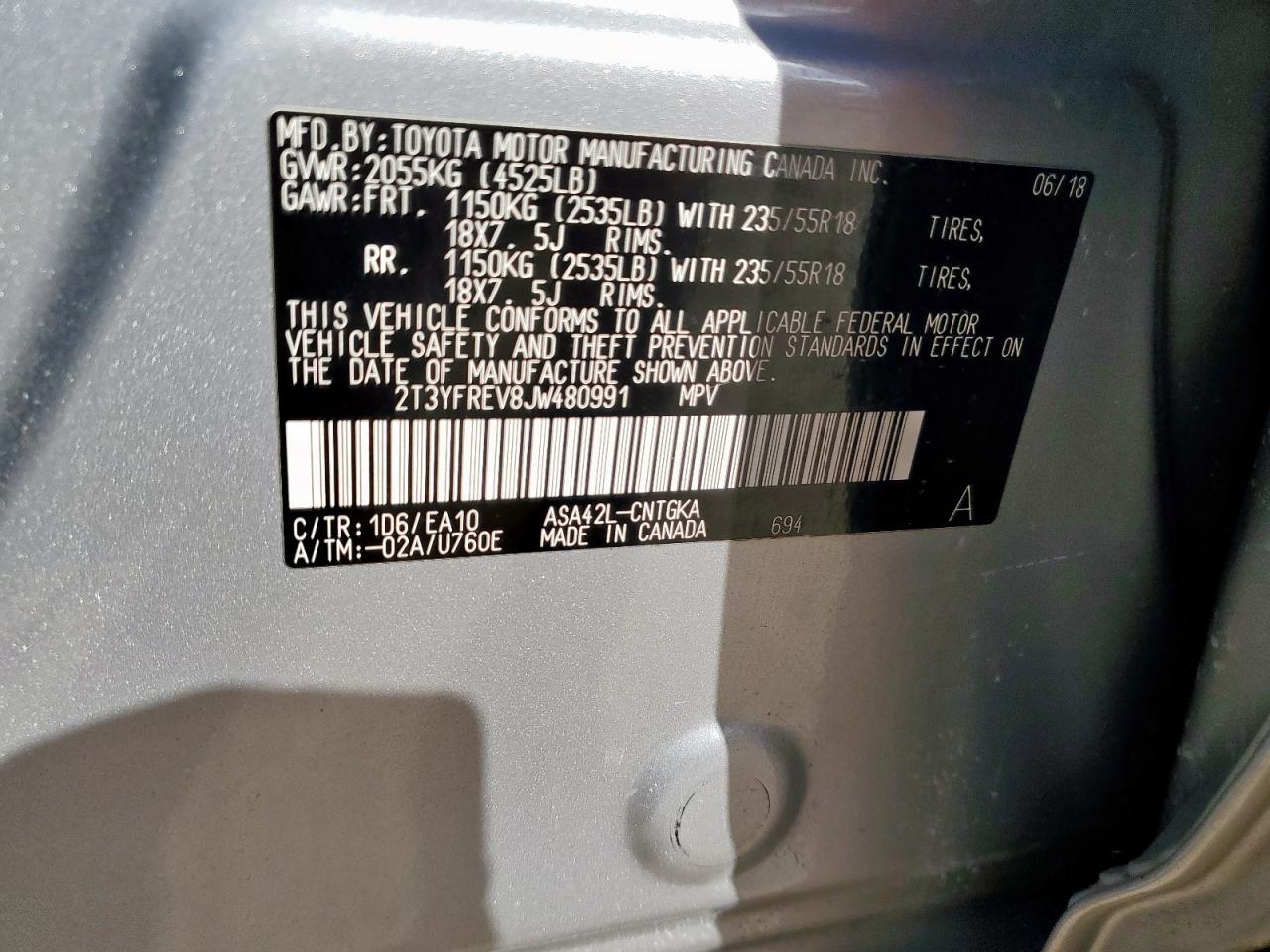 2018 TOYOTA RAV4 LIMITED photo 13