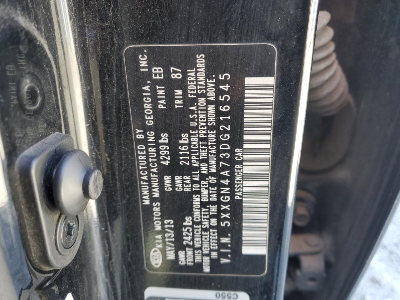 2013 KIA OPTIMA EX photo 23