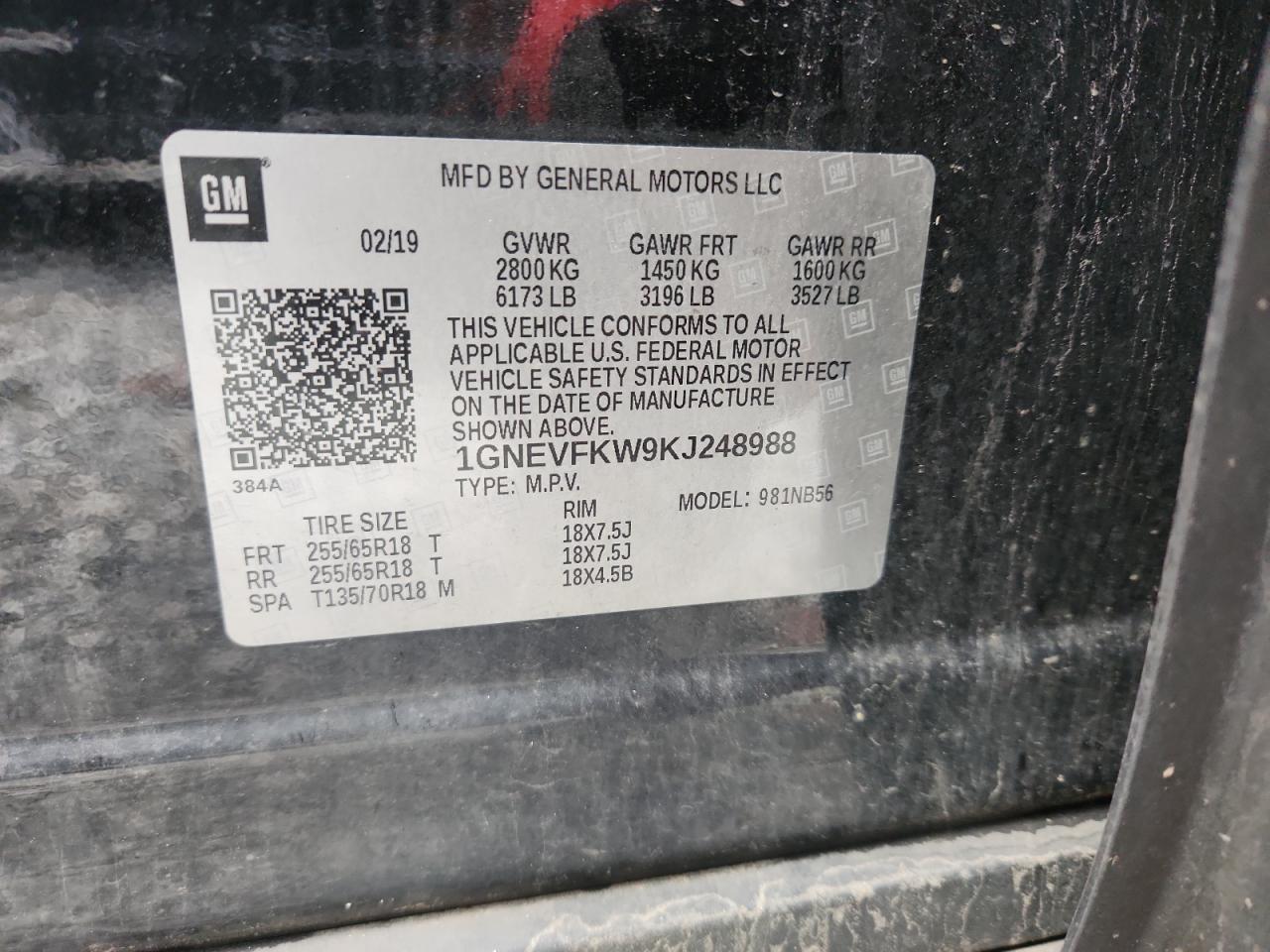 2019 CHEVROLET TRAVERSE LS photo 37