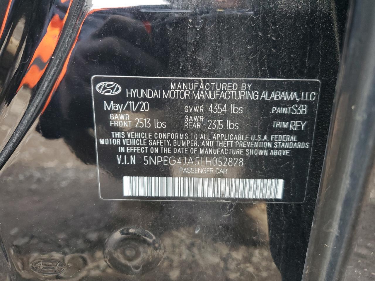 2020 HYUNDAI SONATA SE photo 34
