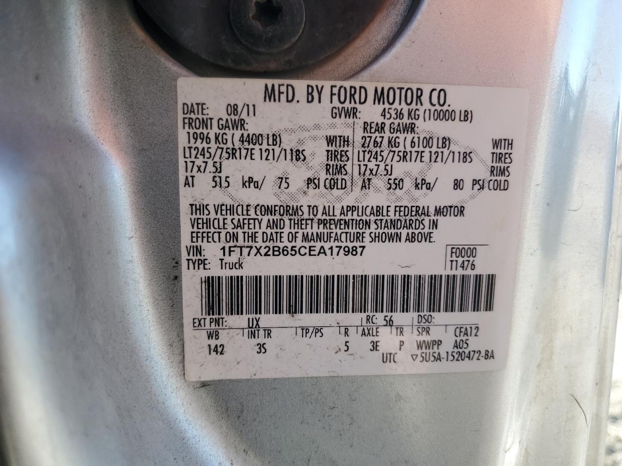 2012 FORD F250 SUPER DUTY photo 13