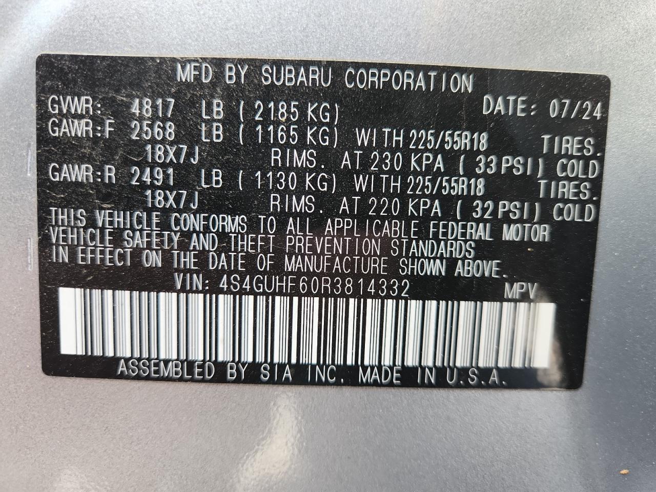 2024 SUBARU CROSSTREK SPORT photo 27