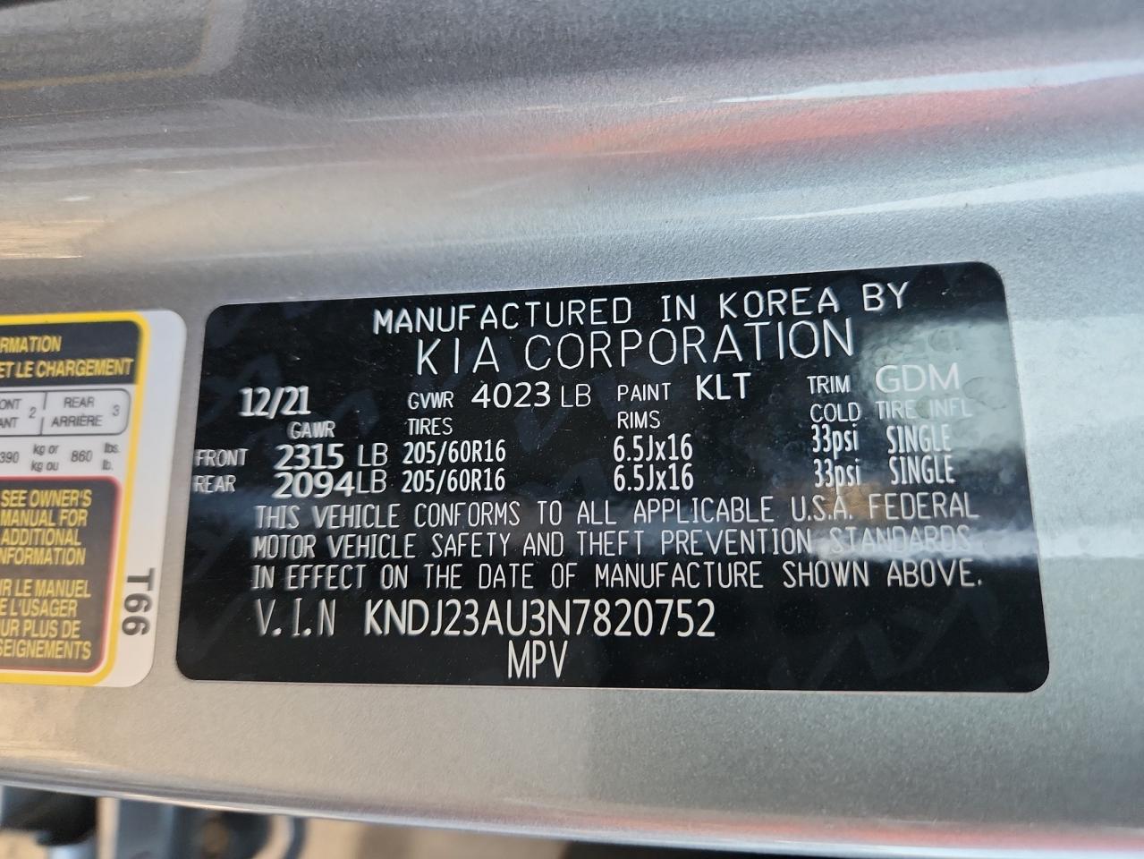 2022 KIA SOUL photo 12