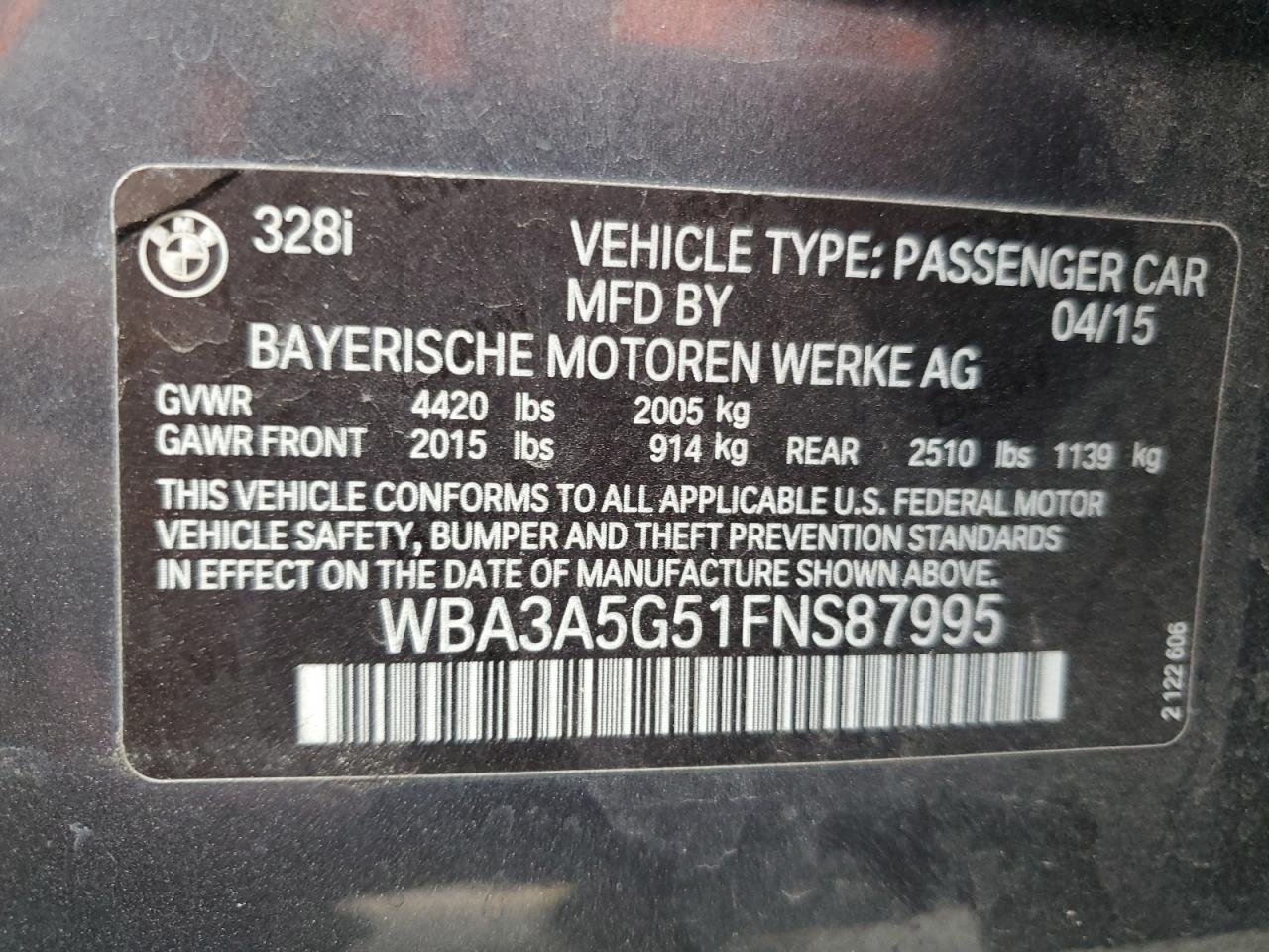 2015 BMW 328 I photo 23